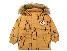 Mini Rodini winter jacket parka beige penguin